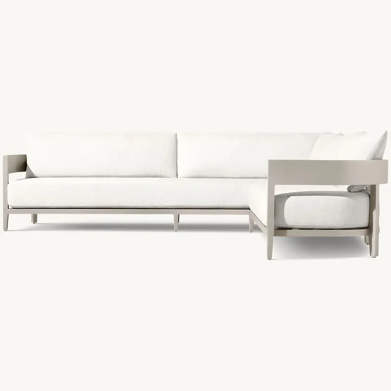 आउटडोर एल्युमीनियम कॉर्नर सोफा