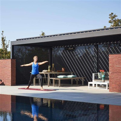 एल्यूमिनियम पेर्गोला 6m X 3m