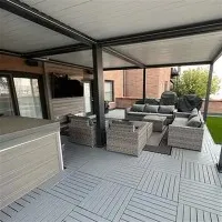 हार्डटॉप मेटल रूफ गज़ेबो