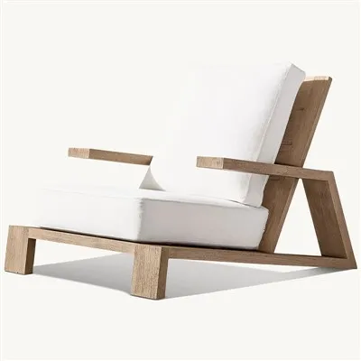 टीक आउटडोर रिक्लाइनर कुर्सी